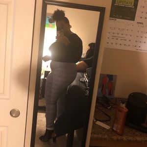 Plaid Leggings. Plus size.